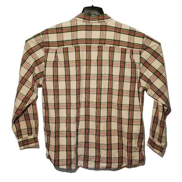 Nautica Jeans Company Y2K Mens XL Plaid LS Button Down Shirt EUC 100% Cotton - Picture 2 of 9